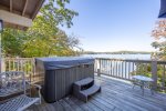 MAIN/UPPER LEVEL HOT TUB ON THE LAKESIDE DECK